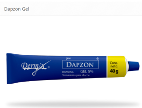 Tratamiento para el acné  moderado inflamatorio -Dapzon Gel 