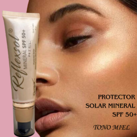 PROTECTOR SOLAR MINERAL CON COLOR -TONO MIEL - Reflexsol SPF50+